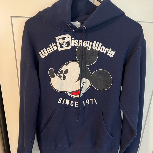 Authentic Disney, Disney Park navy Mickey hoodie size small - Picture 1 of 4